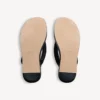 Tongs Gaeta pour femme, couleur noire