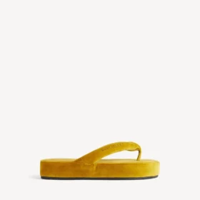 Tongs Jet Lag pour femme, couleur moutarde Tongs Jet Lag pour femme, couleur moutarde