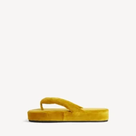 Tongs Jet Lag pour femme, couleur moutarde Tongs Jet Lag pour femme, couleur moutarde