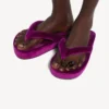 Tongs Jet Lag pour femme, couleur violette Tongs Jet Lag pour femme, couleur violette