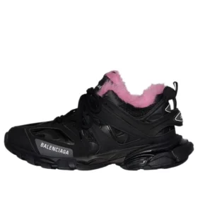 Track Sneakers « Black Fake Fur Pink » 668555W3CQ61050