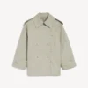 Trench-coat femme à double boutonnage, couleur beige clair Trench-coat femme à double boutonnage, couleur beige clair