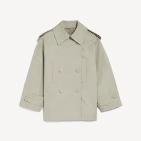 Trench-coat femme à double boutonnage, couleur beige clair
