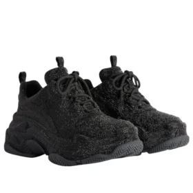 Triple S « Black Rhinestones » 524039W2TST1000