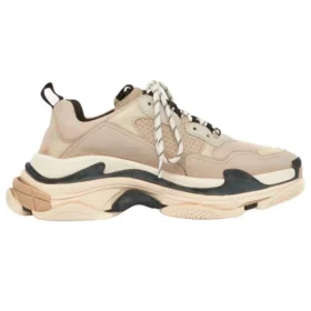 Triple S Daddy Chaussures Beige/Noir 524039W09OM9787