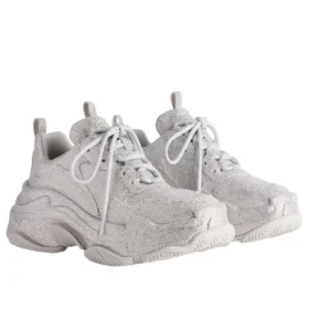 Triple S « Light Grey Rhinestones » 524039W2TST1100