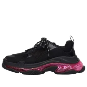 Triple S « Semelle transparente – Noir Rose Néon » 544351W2FR11053