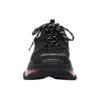 Triple S « Semelle transparente – Noir Rose Néon » 544351W2FR11053