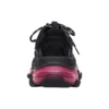 Triple S « Semelle transparente – Noir Rose Néon » 544351W2FR11053