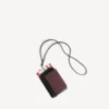 Étui pour téléphone et passeport pour homme, couleur bordeaux