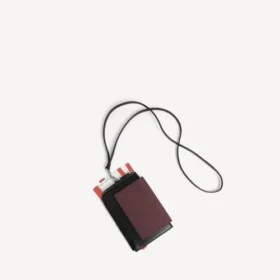 Étui pour téléphone et passeport pour homme, couleur bordeaux