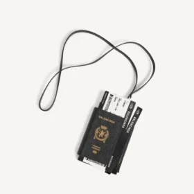 Étui pour téléphone « passeport » pour homme, noir