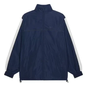 Veste ample unisexe FW21 Logo Splicing, bleu marine 663065TKO484063