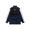 Veste ample unisexe FW21 Logo Splicing, bleu marine 663065TKO484063