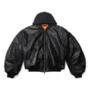 Veste aviateur à capuche « Black » 750953TOS171000