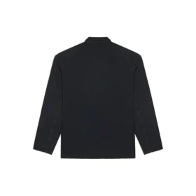 Veste Balenciaga FW21 Retro Knit Large pour homme, noire 662388TAV041000