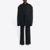Veste Balenciaga FW21 Retro Knit Large pour homme, noire 662388TAV041000