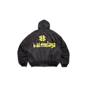 Veste bomber à capuche Tape Type Light « Black » 791103TPO041000