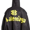 Veste bomber à capuche Tape Type Light « Black » 791103TPO041000