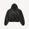 Veste à capuche avec empiècements pour homme, noire Veste à capuche avec empiècements pour homme, noire