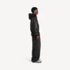 Veste à capuche avec empiècements pour homme, noire Veste à capuche avec empiècements pour homme, noire