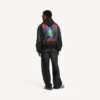 Veste à capuche avec empiècements pour homme, noire Veste à capuche avec empiècements pour homme, noire