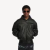 Veste à capuche avec empiècements pour homme, noire Veste à capuche avec empiècements pour homme, noire