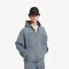 Veste à capuche en denim pour homme, bleu foncé Veste à capuche en denim pour homme, bleu foncé