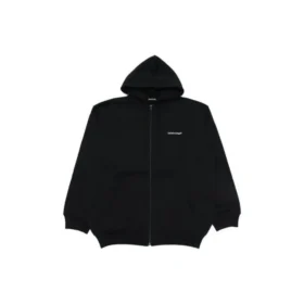 Veste à capuche et manches longues Balenciaga SS21 pour homme, noire, 641659TIV551070