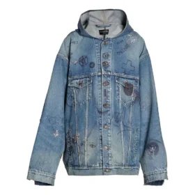 Veste à capuche oversize « Blue » 719315TNW56-4268