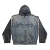 Veste à capuche Paris Hybrid « Blue » 738737TNW654036