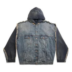 Veste à capuche Paris Hybrid « Blue » 738737TNW654036