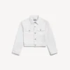 Veste carrée classique « Wings » pour femme, en blanc Veste carrée classique « Wings » pour femme, en blanc
