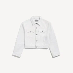 Veste carrée classique « Wings » pour femme, en blanc