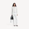Veste carrée classique « Wings » pour femme, en blanc Veste carrée classique « Wings » pour femme, en blanc