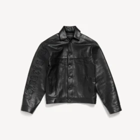 Veste-chemise pour homme en noir