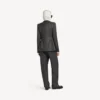 Pantalon ajusté pour femme, coupe tailleur, bleu marine foncé