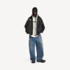 Veste Coach pour homme Balenciaga | Collaboration NBA, couleur noire Veste Coach pour homme Balenciaga | Collaboration NBA, couleur noire