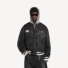 Veste Coach pour homme Balenciaga | Collaboration NBA, couleur noire Veste Coach pour homme Balenciaga | Collaboration NBA, couleur noire