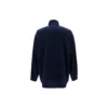 Veste à col montant et fermeture éclair avec logo Balenciaga pour homme, bleue 622002TIO508065