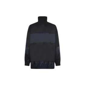 Veste coupe-vent BB en nylon patchwork à fermeture éclair intégrale « Navy Black » 623019TIO544100