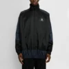 Veste coupe-vent BB en nylon patchwork à fermeture éclair intégrale « Navy Black » 623019TIO544100