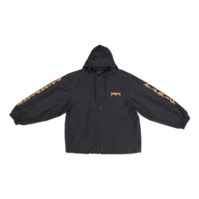 Veste coupe-vent à capuche Metallica « Black Orange » 698831TMO101000