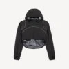 Veste courte techwear pour femme, noire Veste courte techwear pour femme, noire