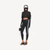 Veste courte techwear pour femme, noire Veste courte techwear pour femme, noire
