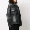 Veste décontractée à manches longues unie avec logo SS21, noire 620746TIW435720