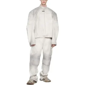 Veste de motard oversize « White » 744983TOS149012