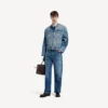 Veste de moto en denim « squeeze » pour homme, bleu foncé Veste de moto en denim « squeeze » pour homme, bleu foncé