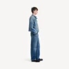 Veste de moto en denim « squeeze » pour homme, bleu foncé Veste de moto en denim « squeeze » pour homme, bleu foncé