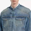 Veste de moto en denim « squeeze » pour homme, bleu foncé Veste de moto en denim « squeeze » pour homme, bleu foncé
